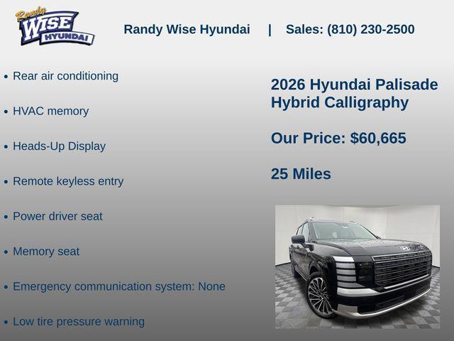 new 2026 Hyundai Palisade Hybrid car, priced at $60,665