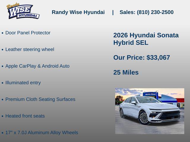 new 2026 Hyundai Sonata Hybrid car, priced at $33,067