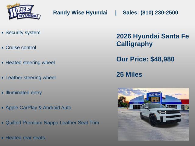 new 2026 Hyundai Santa Fe car, priced at $48,980