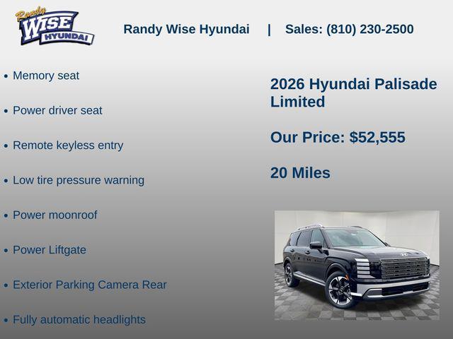 new 2026 Hyundai Palisade car, priced at $52,555