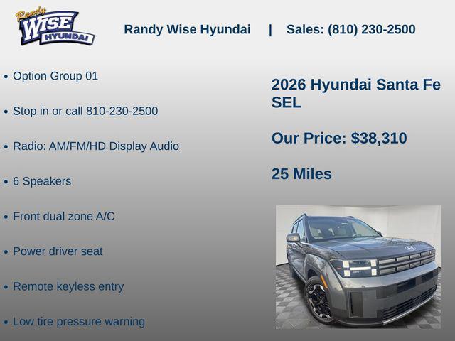 new 2026 Hyundai Santa Fe car, priced at $38,310