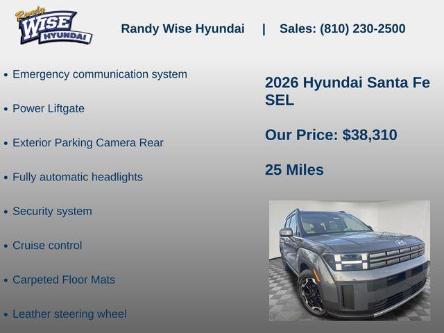 new 2026 Hyundai Santa Fe car, priced at $38,310