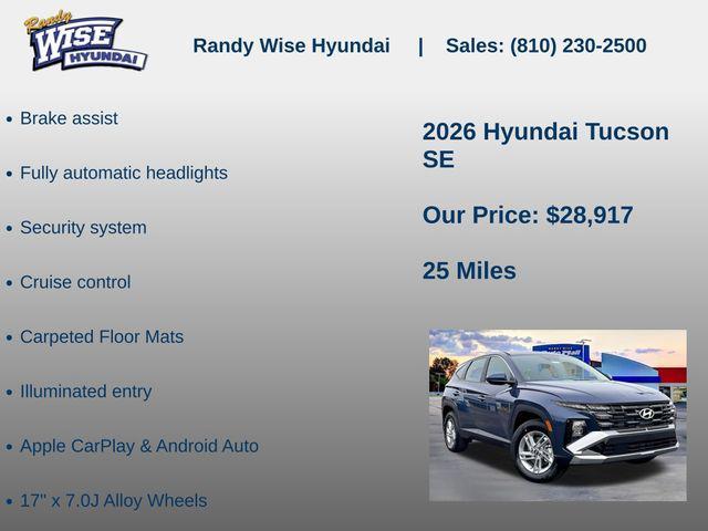 new 2026 Hyundai Tucson car, priced at $28,917