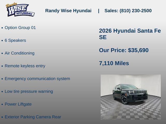 new 2026 Hyundai Santa Fe car, priced at $35,690