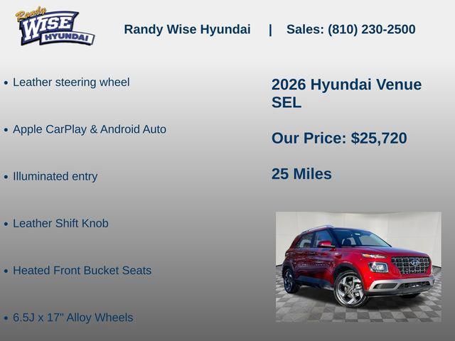 new 2026 Hyundai Venue car, priced at $25,720