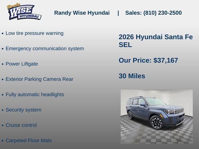 new 2026 Hyundai Santa Fe car, priced at $37,167