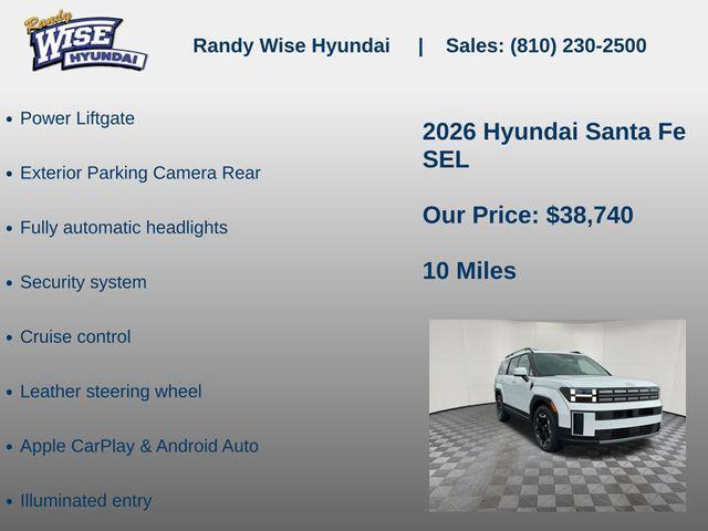 new 2026 Hyundai Santa Fe car, priced at $38,740
