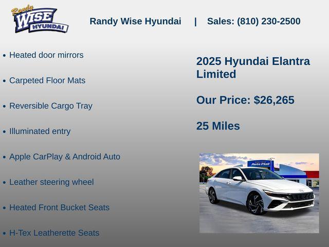 new 2025 Hyundai Elantra car, priced at $26,265