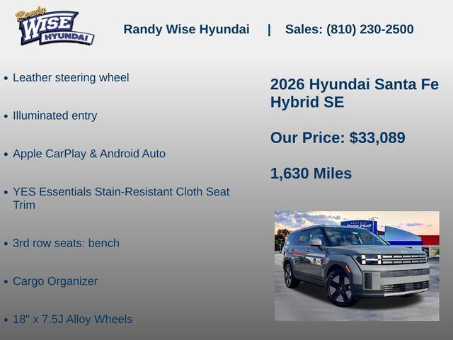 new 2026 Hyundai Santa Fe car, priced at $33,089