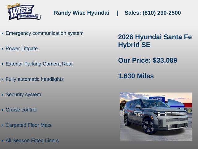 new 2026 Hyundai Santa Fe car, priced at $33,089