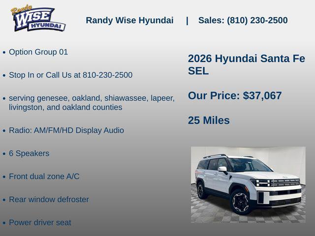 new 2026 Hyundai Santa Fe car, priced at $37,067
