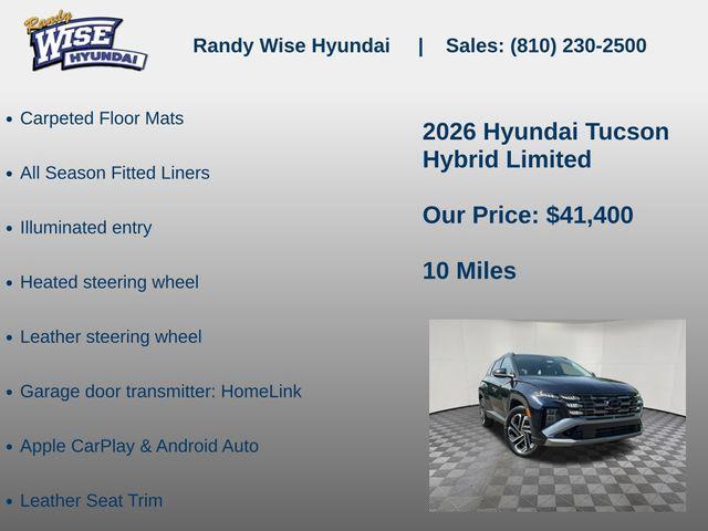 new 2026 Hyundai TUCSON Hybrid car, priced at $41,400