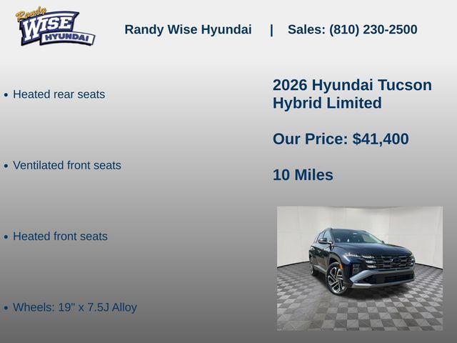 new 2026 Hyundai TUCSON Hybrid car, priced at $41,400