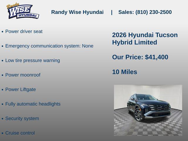 new 2026 Hyundai TUCSON Hybrid car, priced at $41,400