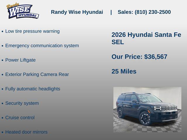 new 2026 Hyundai Santa Fe car, priced at $36,567