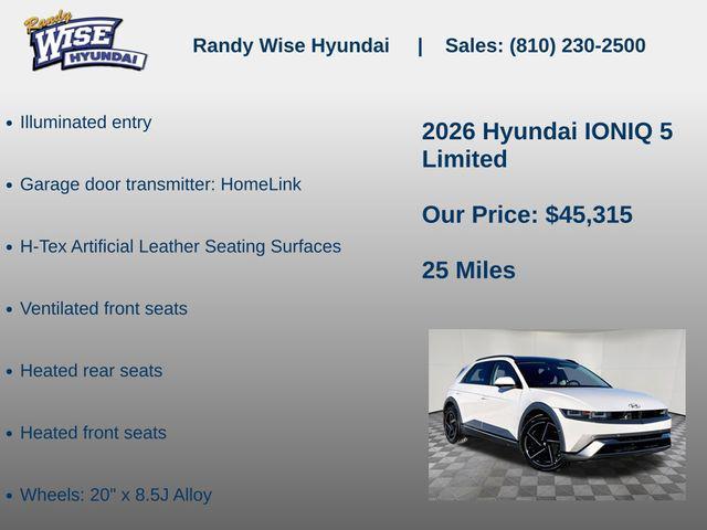 new 2026 Hyundai IONIQ 5 car, priced at $45,315