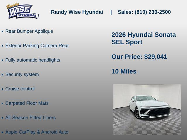 new 2026 Hyundai Sonata car, priced at $29,041