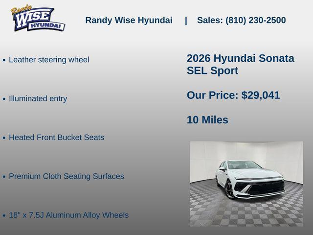 new 2026 Hyundai Sonata car, priced at $29,041