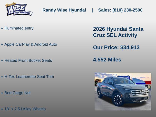 new 2026 Hyundai SANTA CRUZ car, priced at $34,913