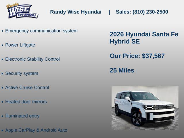 new 2026 Hyundai Santa Fe car, priced at $37,567