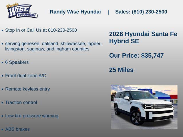 new 2026 Hyundai Santa Fe car, priced at $35,747