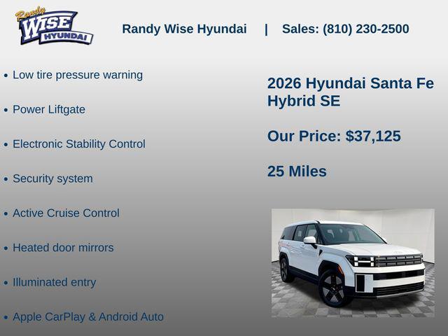 new 2026 Hyundai Santa Fe car, priced at $37,125