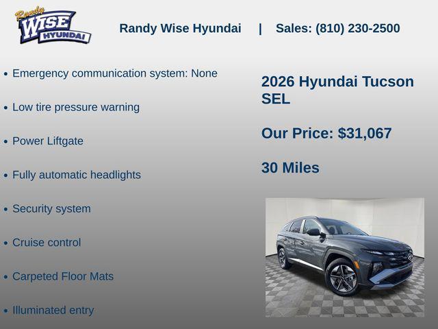 new 2026 Hyundai Tucson car, priced at $31,067