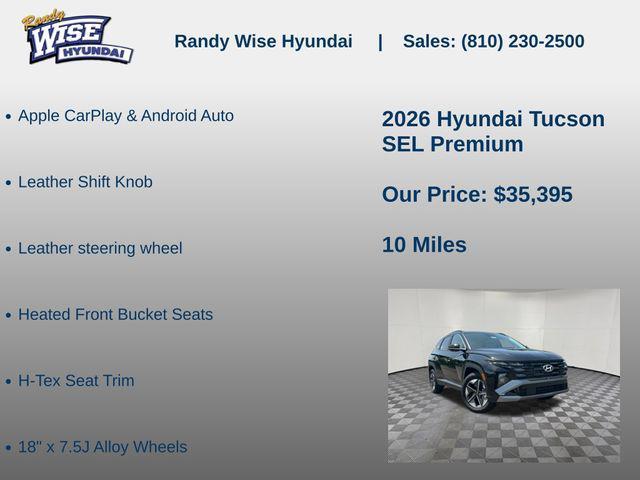 new 2026 Hyundai Tucson car, priced at $35,395