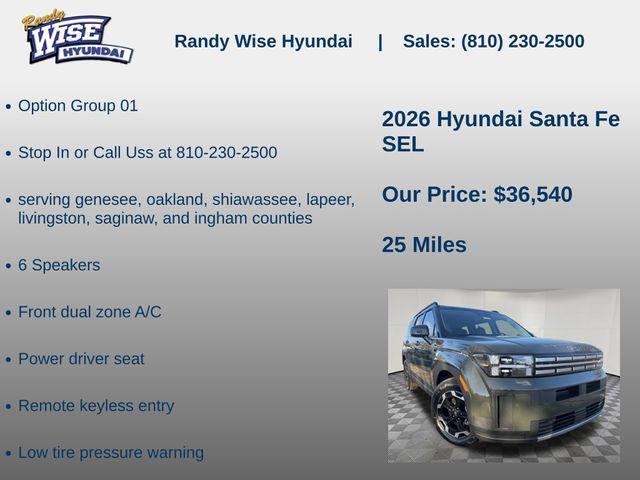 new 2026 Hyundai Santa Fe car, priced at $36,540