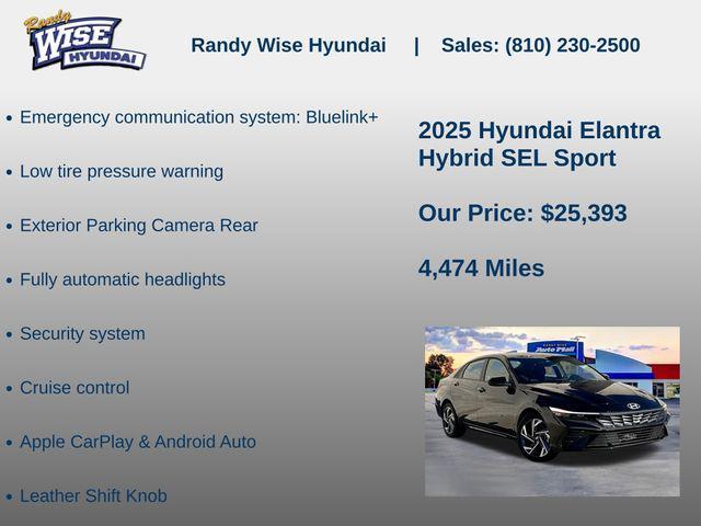 new 2025 Hyundai ELANTRA HEV car, priced at $25,393
