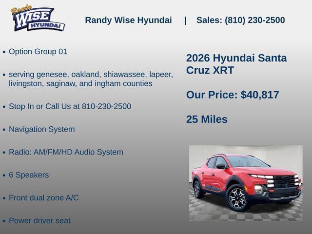 new 2026 Hyundai SANTA CRUZ car, priced at $40,817