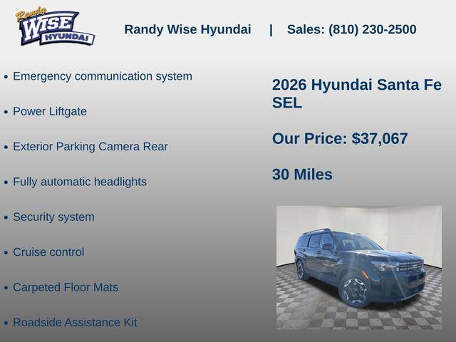new 2026 Hyundai Santa Fe car, priced at $37,067