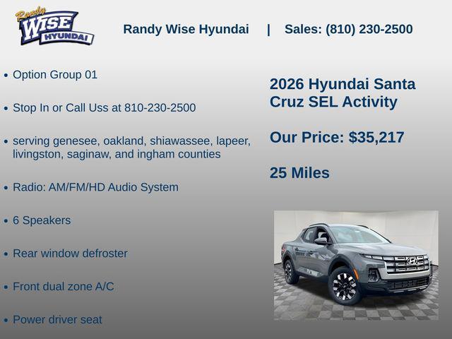 new 2026 Hyundai SANTA CRUZ car, priced at $35,217
