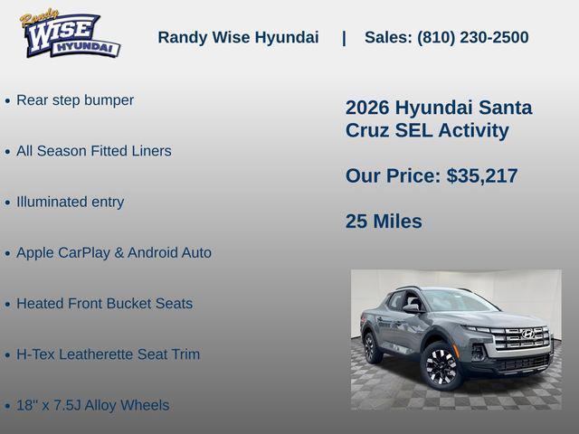 new 2026 Hyundai SANTA CRUZ car, priced at $35,217