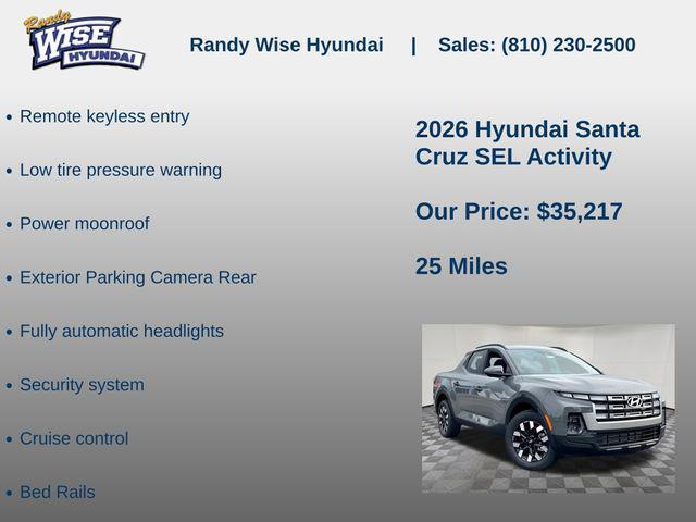 new 2026 Hyundai SANTA CRUZ car, priced at $35,217