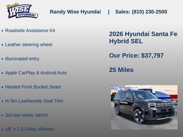 new 2026 Hyundai Santa Fe car, priced at $37,797