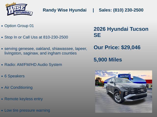 new 2026 Hyundai Tucson car, priced at $29,046