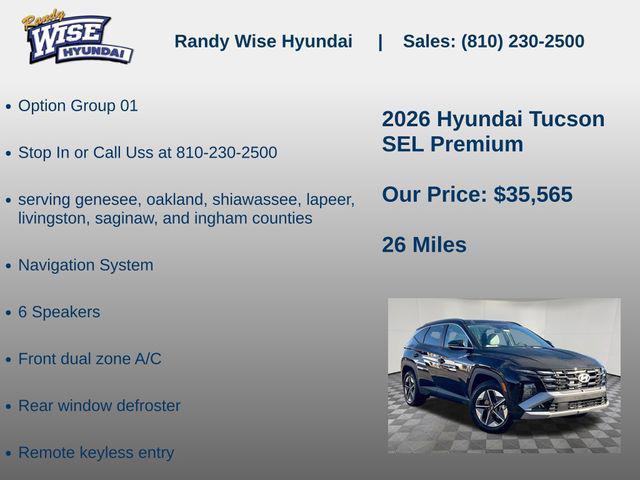 new 2026 Hyundai Tucson car, priced at $35,565