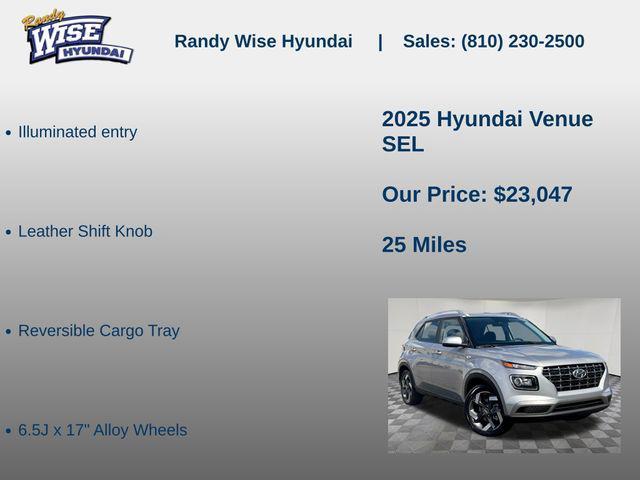 new 2025 Hyundai Venue car, priced at $23,047