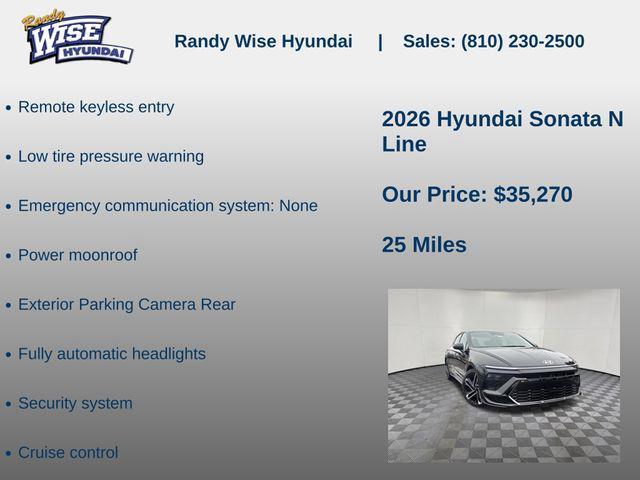 new 2026 Hyundai Sonata car, priced at $35,270