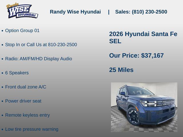new 2026 Hyundai Santa Fe car, priced at $37,167
