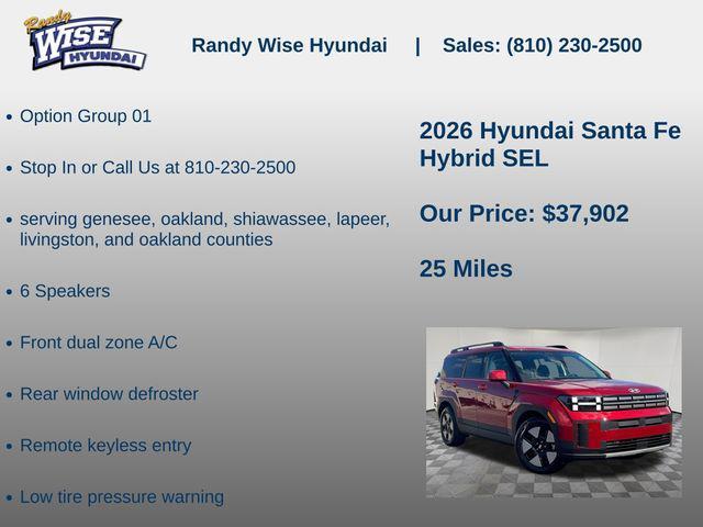 new 2026 Hyundai Santa Fe car, priced at $37,902