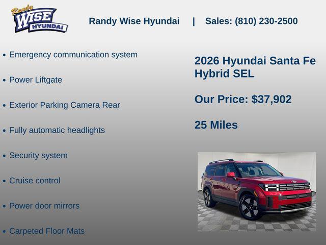 new 2026 Hyundai Santa Fe car, priced at $37,902