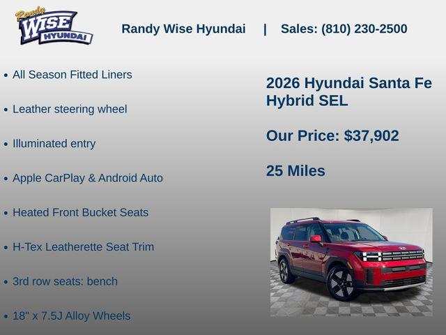 new 2026 Hyundai Santa Fe car, priced at $37,902