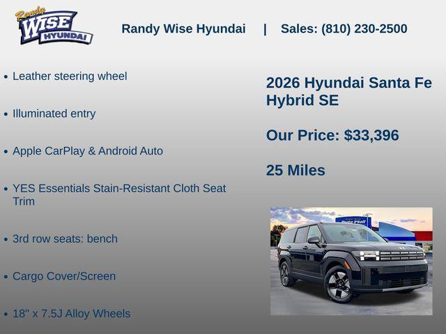 new 2026 Hyundai Santa Fe car, priced at $33,396
