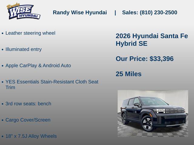 new 2026 Hyundai Santa Fe car, priced at $33,396