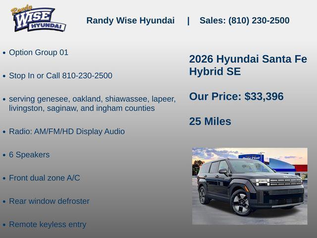 new 2026 Hyundai Santa Fe car, priced at $33,396