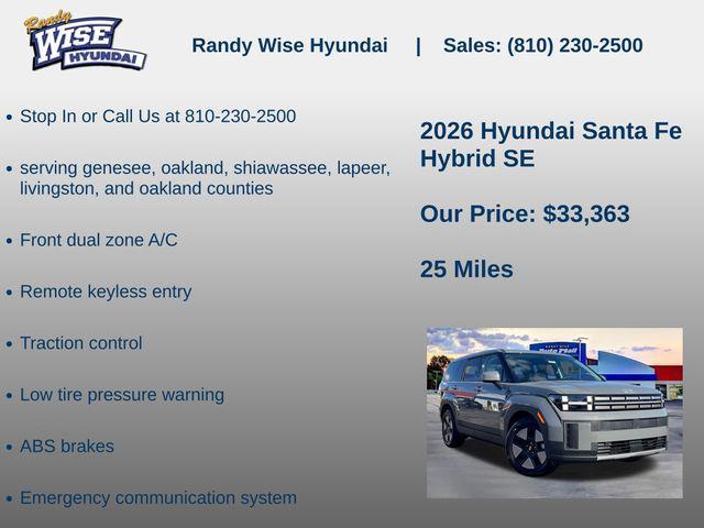 new 2026 Hyundai Santa Fe car, priced at $33,363