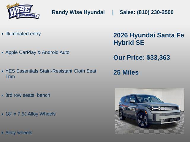 new 2026 Hyundai Santa Fe car, priced at $33,363