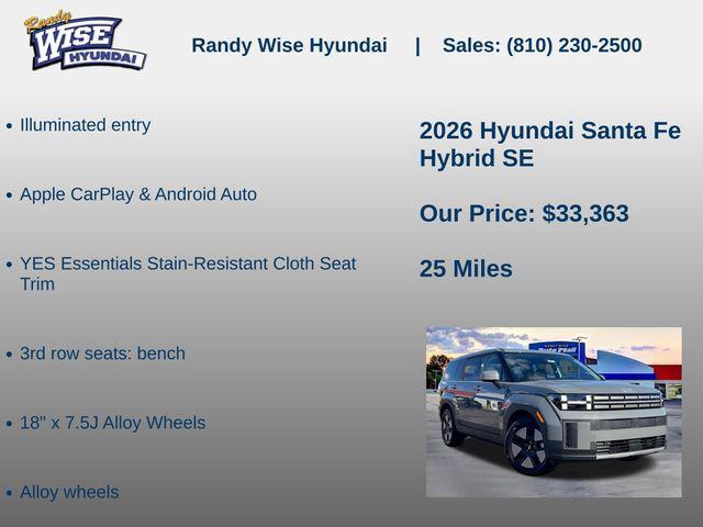 new 2026 Hyundai Santa Fe car, priced at $33,363